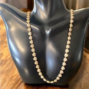 Beautiful Designer 14k Yellow Gold Heart Link 6mm Wide Chain 18” Necklace!